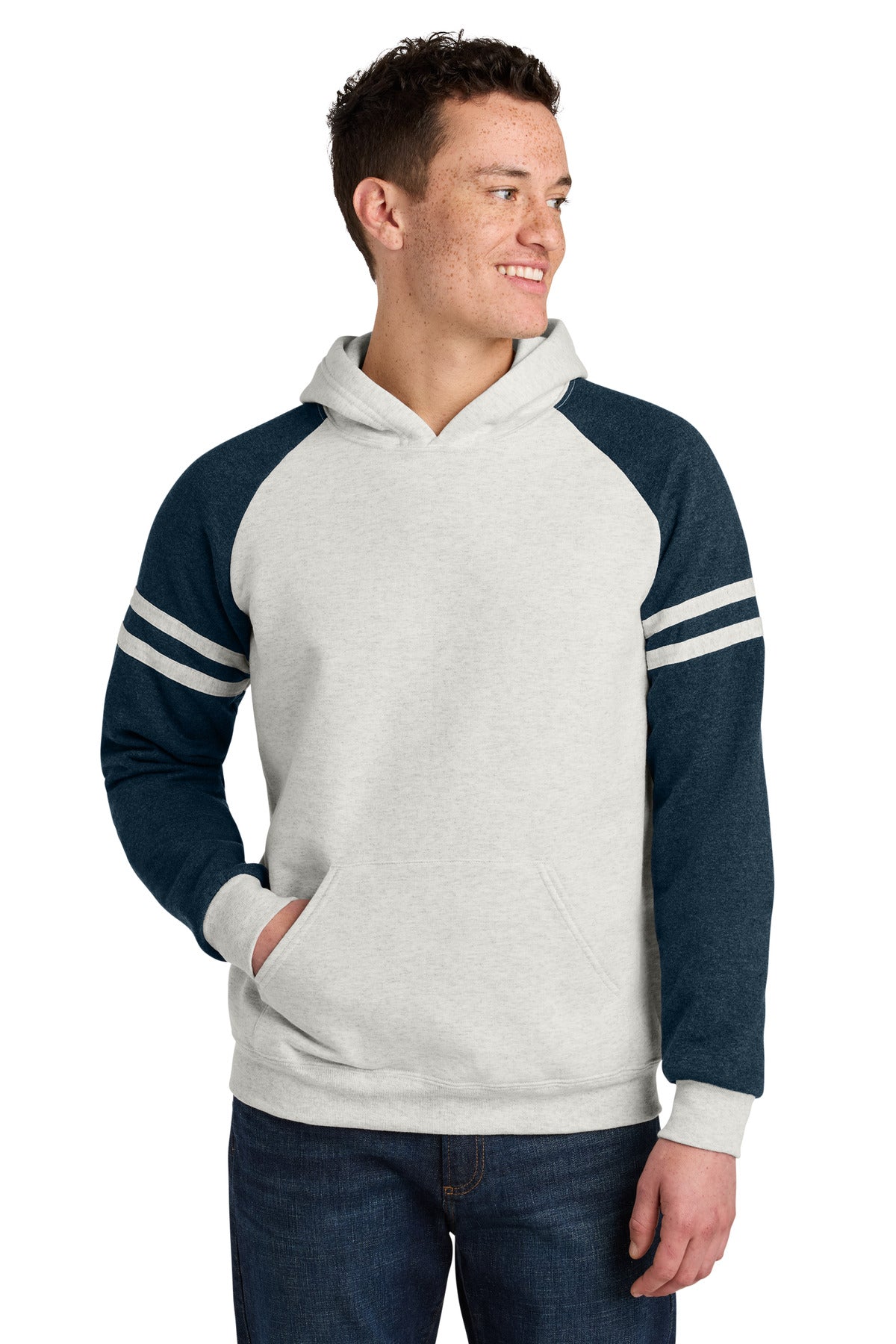 Jerzees® Unisex NuBlend® Varsity Colorblock Hooded Sweatshirt 97C