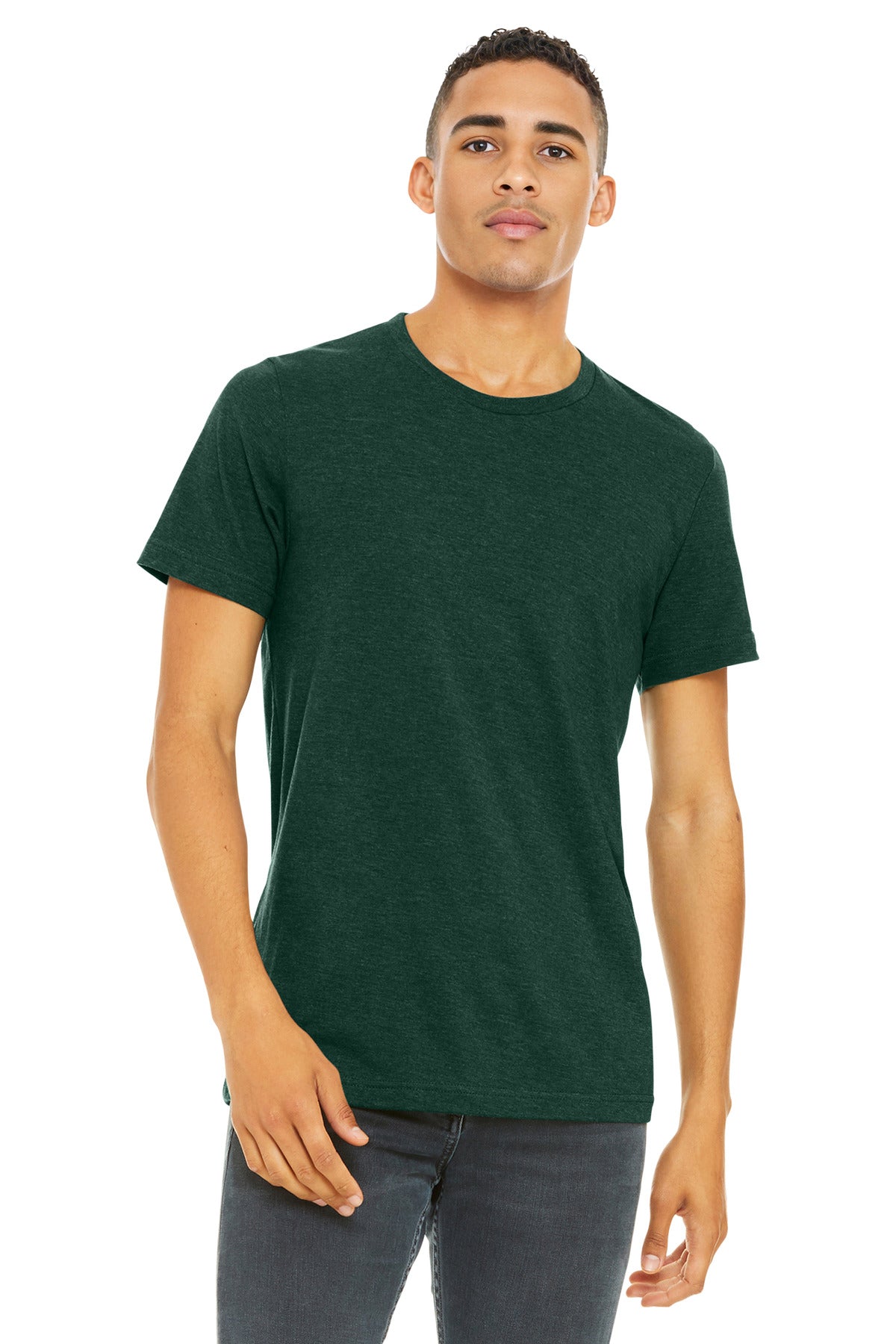 BELLA+CANVAS ® Unisex Heather CVC Short Sleeve Tee. BC3001CVC
