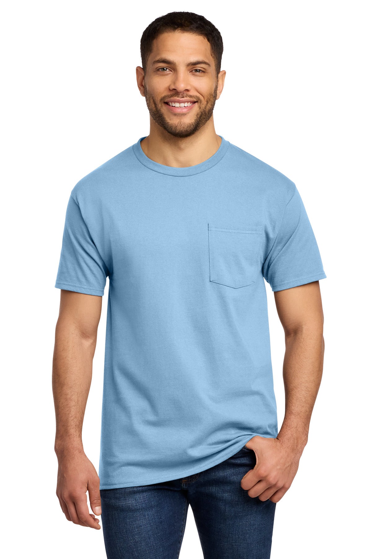 Port & Co™ Tall Essential Pocket Tee. PC61PT