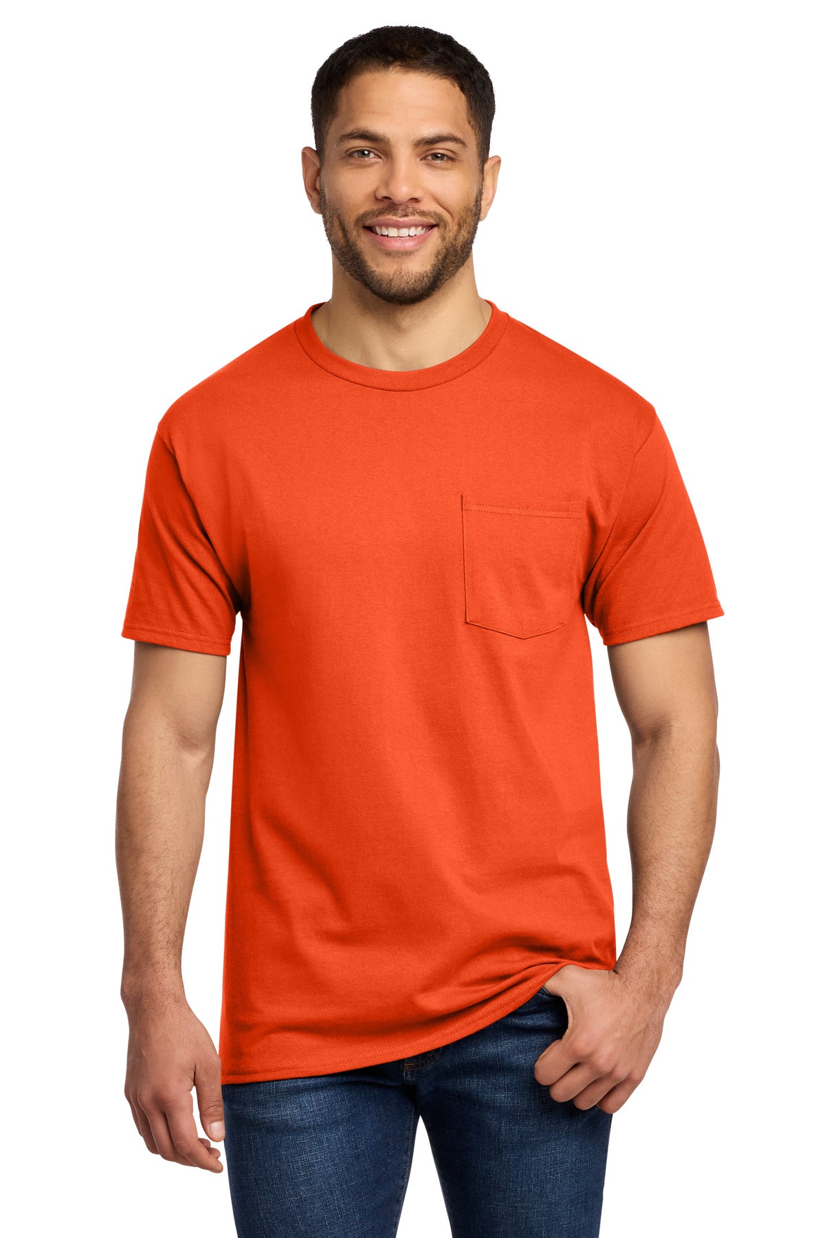 Port & Co™ Tall Essential Pocket Tee. PC61PT